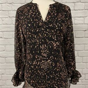 Elegant Black and Brown Women's Top by Vince Camuto